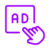 AD with a finger clicking it
